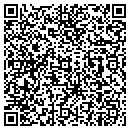 QR code with 3 D Car Wash contacts