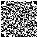 QR code with P & D Service contacts