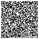 QR code with B & G Backhoe Service contacts