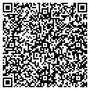 QR code with P & T Landscaping contacts