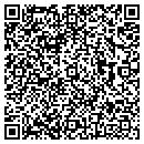 QR code with H & W Mowing contacts