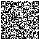 QR code with V & H Tire Co contacts