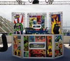 His_and_Hers_Set_for_ESPN_during_Comic_Con_2015_Fabric_Banners_on_Tension_System_PVC_Front_Panels_and_Truss_Pole_Banners.jpg