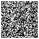 QR code with P K Trace Studio contacts
