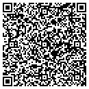 QR code with H James DPM contacts