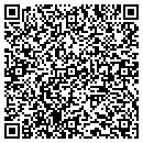 QR code with H Printing contacts