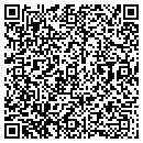 QR code with B & H Sawing contacts