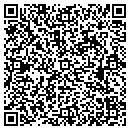 QR code with H B Windows contacts