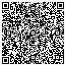 QR code with H & E Clock contacts