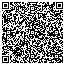 QR code with P J's Oyster Bed contacts