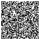 QR code with H E R Inc contacts