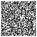 QR code with T & B Nursery contacts