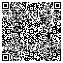 QR code with H & E Feeds contacts