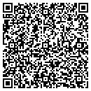 QR code with P J Garage contacts