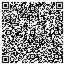 QR code with P Agnes Inc contacts