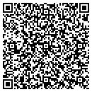 QR code with P J's An Eye For Wood contacts