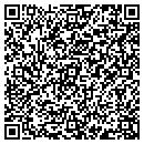 QR code with H E Barber Shop contacts