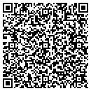 QR code with T V World contacts