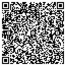 QR code with B & J B B Q contacts