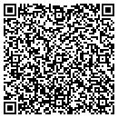 QR code with P J's Printing Service contacts