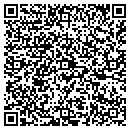 QR code with P C E Constructors contacts