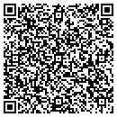 QR code with P & R Excavating Inc contacts
