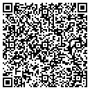 QR code with B & M Glass contacts