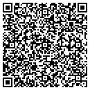 QR code with H & F Trophies contacts