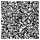 QR code with P & R Auto Center contacts