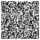QR code with P & T Video contacts
