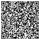 QR code with H & H Mowing contacts