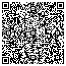 QR code with T A H P E R D contacts