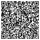 QR code with 3 D Cleaning contacts