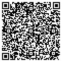 QR code with B & W contacts