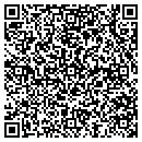 QR code with V R May PHD contacts