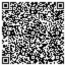 QR code with P & R Decorators contacts
