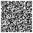 QR code with B and T Gardening contacts