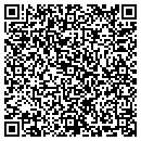 QR code with P & P Excavating contacts