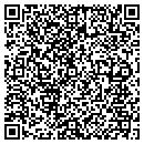 QR code with P & F Textiles contacts