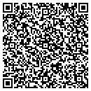 QR code with P J's Embroidery contacts