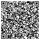 QR code with H & W Repair contacts