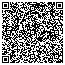 QR code with H & L Glass contacts
