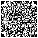 QR code with P L Plastering & Sons Inc contacts