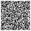 QR code with P K Plastering contacts