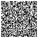 QR code with H & W Glass contacts