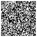 QR code with P & F Service Inc contacts