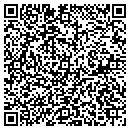 QR code with P & W Decorating Inc contacts