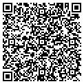 QR code with B M Towing contacts