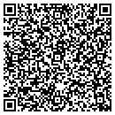 QR code with K & B Kwik Stop contacts