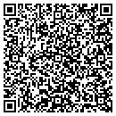 QR code with P J Construction contacts
